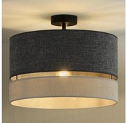 Duolla - Lampadario a plafone DOUBLE 1xE27/15W/230V diametro 40 cm grigio