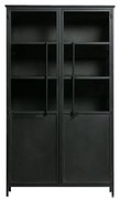 Vetrina nera in metallo 99x170x44 cm Exhibit – WOOOD