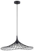 Lampadario a sospensione con filo ARIELLE 1xE27/20W/230V diametro 50 cm nero