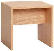 Tavolo pieghevole in legno di quercia Less, 40 x 40 cm - Hübsch