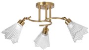 Lampadario a sospensione con supporto rigido 3xE14/60W/230V oro