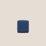 Cube pouf in microfibra smacchiabile T11 blu