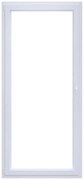 Portafinestra in PVC bianco L 80 x H 220 cm, 1 anta apertura a sinistra