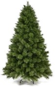 Albero di Natale artificiale Montgomery verde H 210 cm x Ø 140 cm