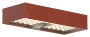 Lampada da parete per esterni rossa con luce dimmerabile e sensore solare - Kayo