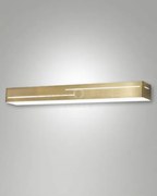 Banny applique ottone satinato a led 3000k - 24w - 2260 lm 50,5cm ip20
