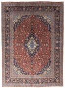 Kashan Tappeto 400x290 Rosso (Iran) Annodato A Mano
