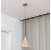Lampadario a sospensione ETNA II 1xE27/15W/230V Ø 25 cm beige