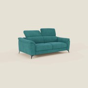 Arcos Divano 3 posti - piedini alti e poggiatesta reclinabili in microfibra impermeabile T11 petrolio