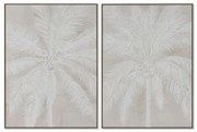 Quadro Home ESPRIT Palme Coloniale 90 x 4 x 120 cm (2 Unità)