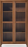 Kave Home - Vetrina Sashi in legno massiccio di teak 110 x 185 cm