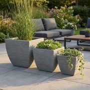 ROSA - set di 3 vasi