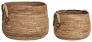 Cestini in vimini in set da 2 pezzi ø 39x28,5 cm Aosta - House Nordic