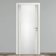 Porta interna a battente Honey Vetrata colore larice, L 60 x H 210 cm, apertura reversibile