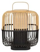 Forestier - Bamboo Quadrato Lampada da Tavolom Nero Forestier