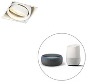 Faretto da incasso intelligente bianco senza cornice incl. WiFi GU10 - Oneon 1