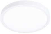 Plafoniera Moderna Fueva 5 Acciaio Bianco Led Integrato 20,5W 3000K