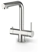 Rubinetto da cucina fisso a l 3 vie + doccetta Culligan cromo spazzolato opaco CULLIGAN