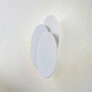 Applique a LED Lindby Kolme, bianco, acrilico, alluminio, 28 cm