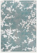 Tappeto jacquard lavabile da interno-esterno Sakura