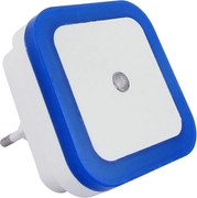 Luce notturna a LED con sensore crepuscolare, 0,5 W, 230 V, blu