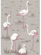 Cole & Son Carta da parati Flamingos - Stone