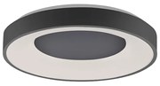 Plafoniera moderna grigio scuro con LED dimmerabile a 3 livelli - Steffie