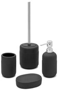 Set completo accessori bagno nero in ceramica Cup