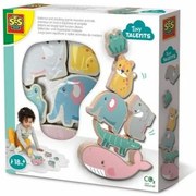 Playset SES Creative Wooden animals to balance and stack