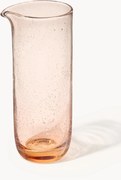 Caraffa in vetro soffiato con bolle d'aria Hippolyte, 840 ml