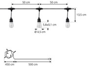 Prios Smart Ghirlanda luminosa LED Liezel, 732 cm, RGBW, Tuya