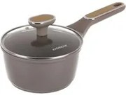 Casseruola antiaderente 16 cm Taupe con coperchio
