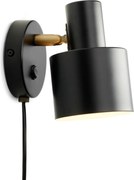 Halo Design 746880 - Faretto da parete VOGUE 1xE27/40W/230V nero/ottone