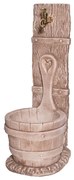 Fontana a colonna Mastello in calcestruzzo H 79 cm, 29 x 37 cm