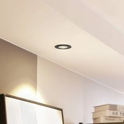 Arcchio LED downlight Zarik, nero, 2.700K