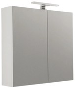Specchio Contenitore 60x60 Un'Anta Con Illuminazione Led Savini "Specchiere"