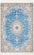 Nain Tappeto persiano 80x130 Blu (Iran) Annodato A Mano