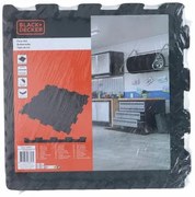 Piastrelle in schiuma EVA Black  Decker Nero Gomma Eva 40 x 40 cm (6 Pezzi)