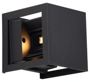 Lampada da Parete Moderna Nera Incl. LED IP44 - Edwin Quadro
