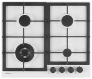 Piano cottura 4 fuochi L 58.5 cm Professional STR64THWH SCHOCK bianco griglie in ghisa