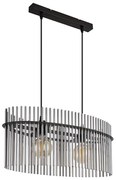Globo 15698H3 - Lampadario a sospensione con filo GORLEY 2xE27/60W/230V nero