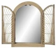 Specchio da parete DKD Home Decor Naturale Marrone Rattan (61 x 4 x 84 cm) (61 x 5 x 85 cm)