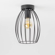 Plafoniera LED 1xE27/6,5W/230V nera