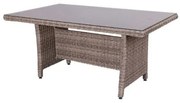 Tavolo da Pranzo Patsy 160 x 100 x 75 cm Cristallo Rattan