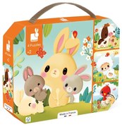 Puzzle in valigetta 4in1 - Fattoria con animali - 6-9-12-16 pezzi