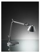 Artemide Tolomeo micro tavolo alogeno parabola alluminio brillante