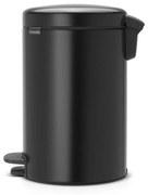 Bidone in acciaio nero opaco 12 l NewIcon - Brabantia