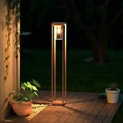 Paletto Lanterna CORTEN 100cm E27 - SERIE VIMO -