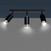 Lampadario Orientabile HIRO 3 BLACK e WHITE da soffitto e parete