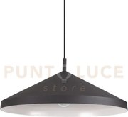 Yurta lampadario sospeso 1 luce attacco e27 nero 50cm in metallo